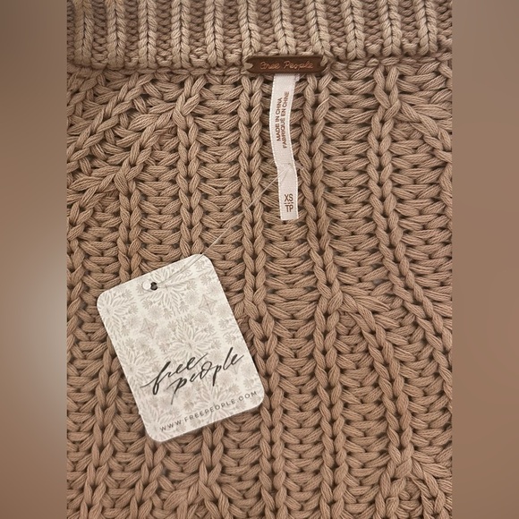 NWT Free People Sweet Nothing Cardi - Sandcastle - Picture 8 of 8